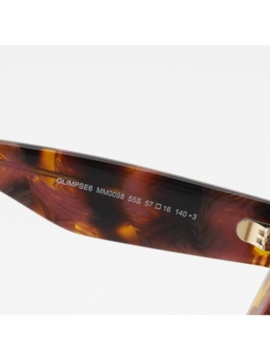 Max Mara GLIMPSE6 MM0098 55S Sunglasses Havana Butterfly Frame, Bordeaux Lenses main image 4